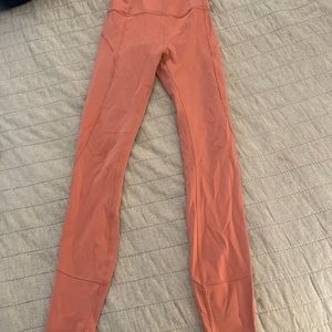 Rustic coral lululemon leggings